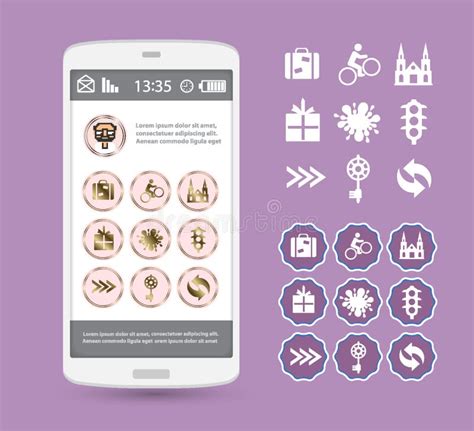 Phone Stories Social Icons Story Of Web Stock Vector Illustration Of