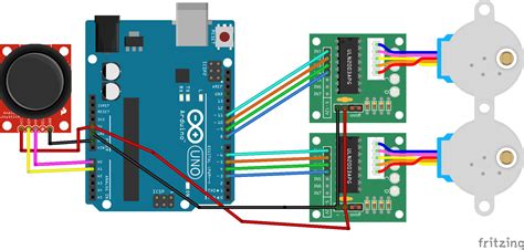 Control A Two Stepper Motor Using An Arduino A Joystick Tutorial