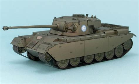 Papermau Centurion A41 British Tank Paper Model In 172 Scale By