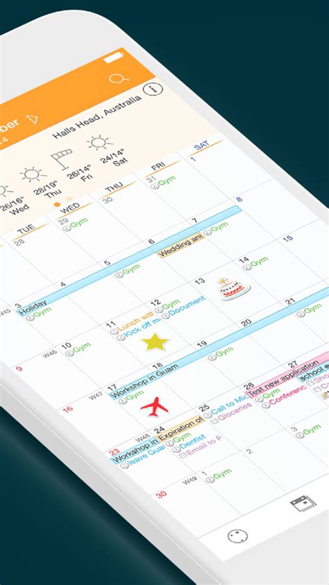 Awesome Calendar By Yunasoft Inc Ios Apps — Appagg
