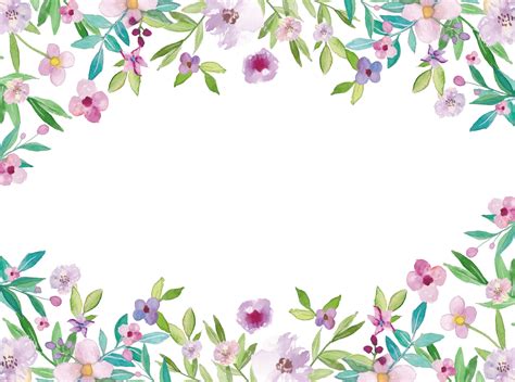 Image result for watercolor flower border | Flower border clipart, Flower border, Flower art