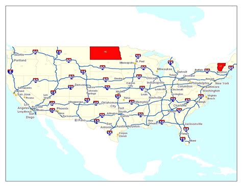 Printable Jacksonville Map Inspirational United States Major Highways