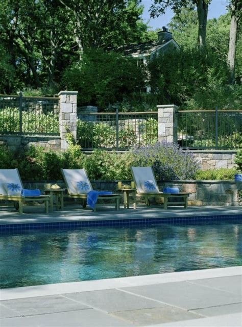 Blue Accents Cool Pools Outdoor Gardens Pool