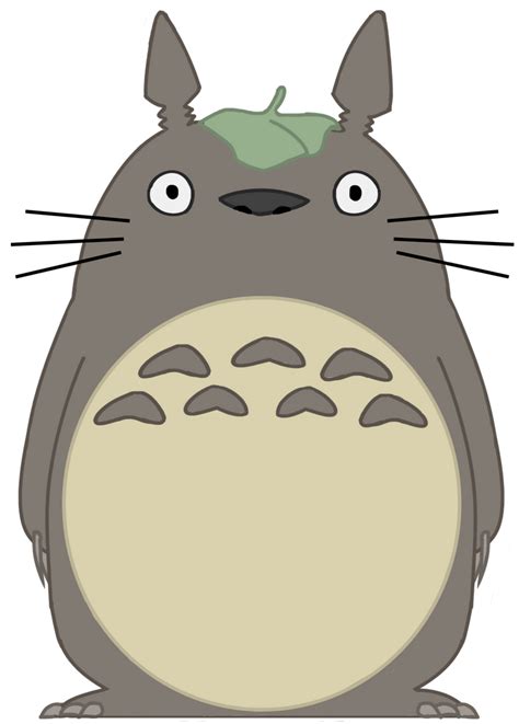 Totoro With Leaf By Imhereforthedrarry On Deviantart
