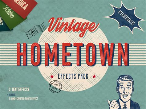 Freebie Hometown Vintage Effects Pack By Pixelbuddha On Dribbble