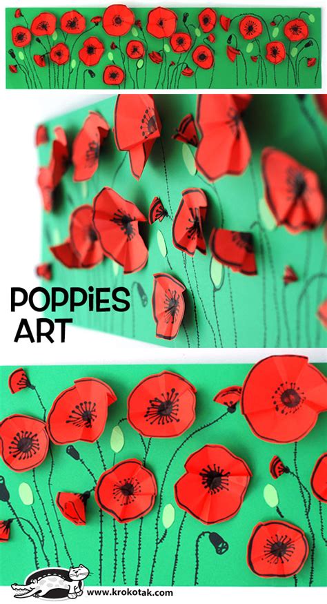Krokotak Poppies Art