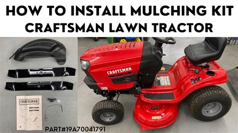 How To Install A Mulching Kit Craftsman Lawn Tractor Youtube