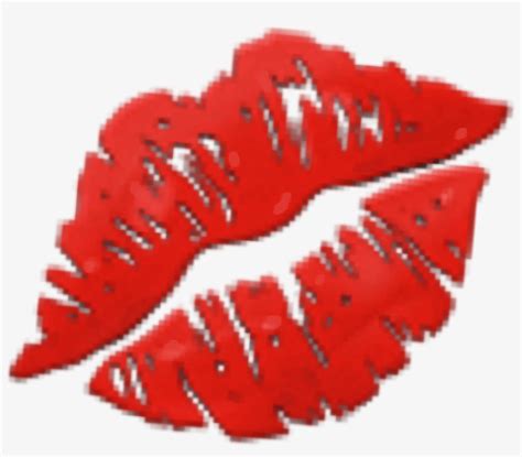 Kuss Kiss Lips Lippen Red Emoji Freetoedit Kiss Lips Emoji Free