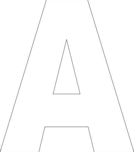 Free printable 4 inch alphabet letter stencils. Free Printable Upper Case Alphabet Template | Free printable alphabet letters, Printable ...