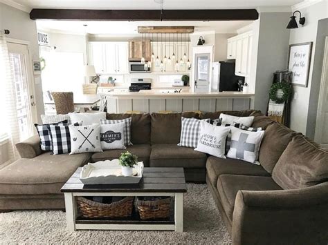 40 Comfy Farmhouse Living Room Design Ideas Ackerley News Brown