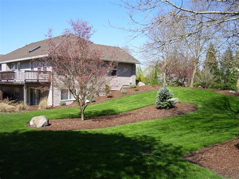 Side View Of Daylight Basement Home Traditional Exterior Portland