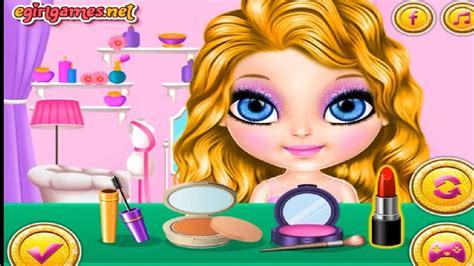 Baby Barbie Glittery Fashion Makeup Game Baby Barbie Makeover Dress