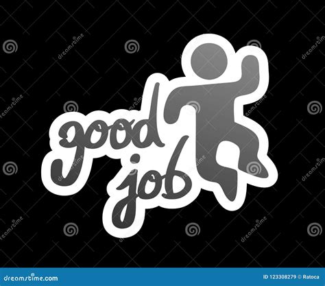 Good Job Symbol Stock Vector Illustration Of Awesome 123308279