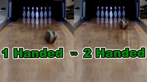 1 Handed Vs 2 Handed Bowling Comparison Youtube