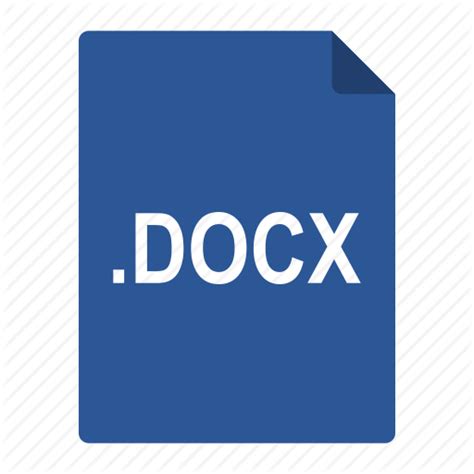 Docx File Format Microsoft Office Word Icon