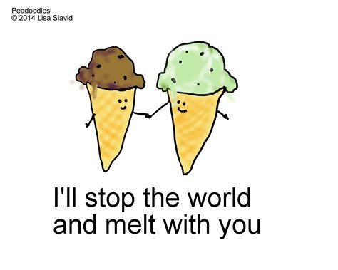 Funny Punning Humor Food Ice Cream Cartoons Music Love Cheesy