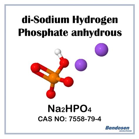Di Sodium Hydrogen Phosphate Anhydrous AR 500 Gm Bendosen