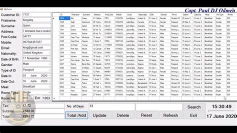 How To Create Hotel Management System With Mysql Database Connection In