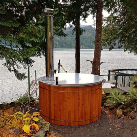 Off Grid Wood Fired Aluminum Hot Tub Off Grid Outdoor Products