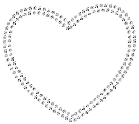 White Diamond Heart Png Clipart Best Web Clipart