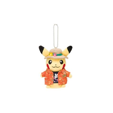 Plush Keychain Mascot Alola Festival Pikachu Meccha Japan