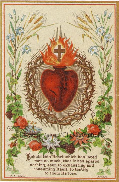 Vintage Catholic Prints Catholic Art And Jewelry