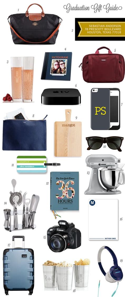 Maybe you would like to learn more about one of these? Graduation Gift Guide: Girls & Guys | College guy gifts ...