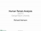 Human Terrain Analysis at George Mason University (DAY 1)