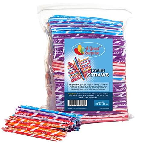 Buy Pixy Stix Candy Filled Fun Straws Wonka Pixy Sticks Pixy Sticks