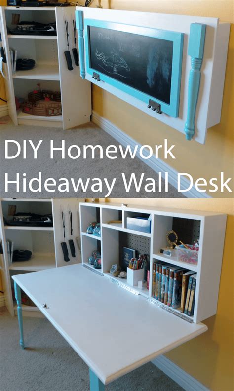 Diy Wall Mounted Desk Free Plans And Instructions