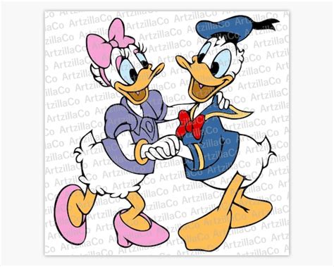 Daisy Duck And Donald Duck Dancing Digital Download Svg Etsy