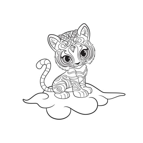 Pj masks doc mcstuffins coloring pages abc alphabet 5 little monkeys wheels on the bus songs. Shimmer and Shine: Nahal Colouring Page