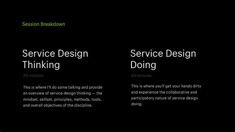 Introduction To Service Design Thinking And Doing