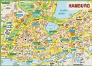 Hamburg city centre map - Ontheworldmap.com
