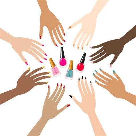 Black Woman Manicure Stock Vectors Istock