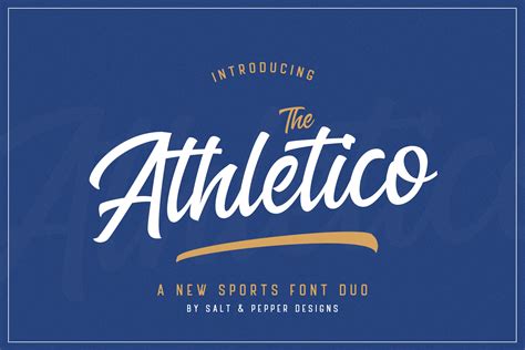 The Athletico Font Duo Sports Fonts Football Fonts College Fonts By