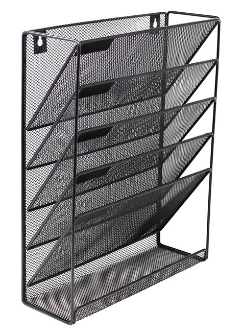 Mesh Wall Mounted Hanging Document File Organizer Compartment Vertical EBay
