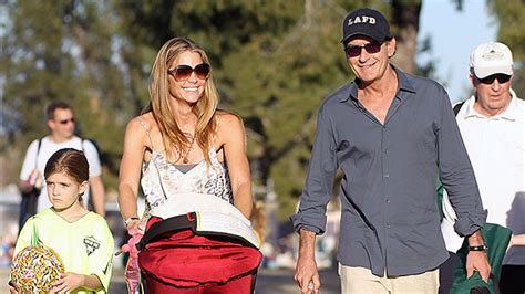 Denise Richards Charlie Sheen Reunite With Babes Pic Hollywood Life