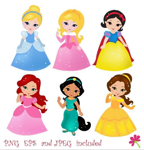 Princess 02 Digital Clipart Princess Clip Art Por Sandydigitalart Scrapbook Da Disney