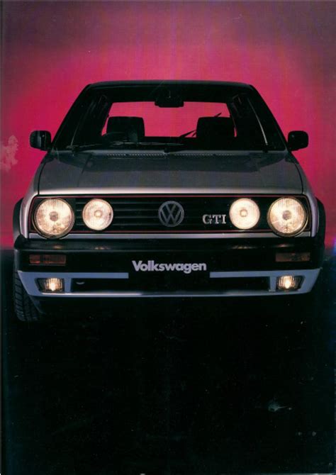 1991 Australian Vw Golf Ii Gti Sales Brochure By Vwgolfmk2oc Issuu
