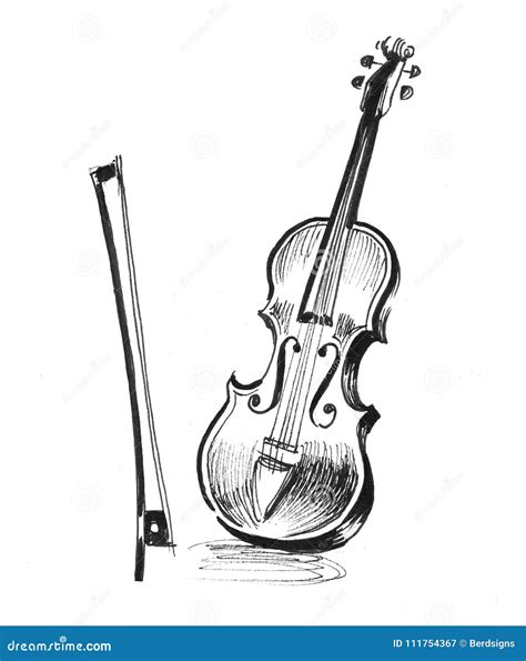 Classic Violin Stock Illustration Illustration Of Artwork 111754367