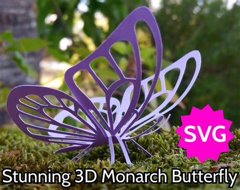 Stunning Svg Butterfly 3d Or 2d Cricut And Silhouette Cut File To Make