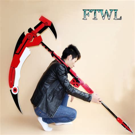 Rwby Red Trailer Ruby Cosplay Weapon Crescent Rose In Costume Props