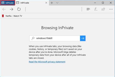 How To Turn On Inprivate Browsing Mode In Microsoft Edge