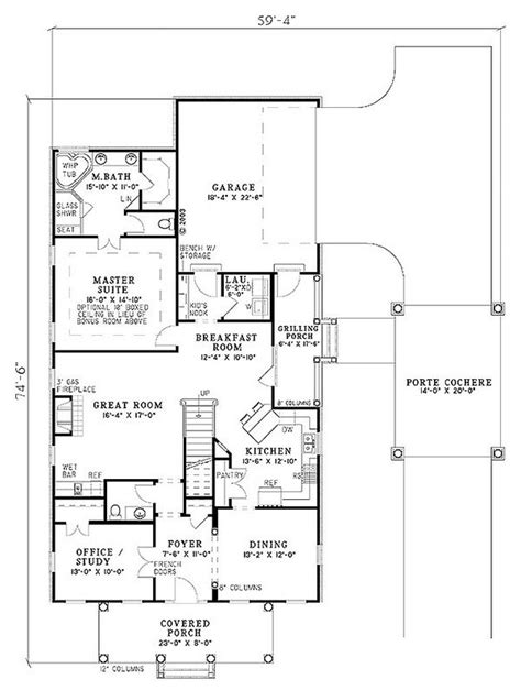 Country Style House Plan 3 Beds 25 Baths 2231 Sqft Plan 17 2107