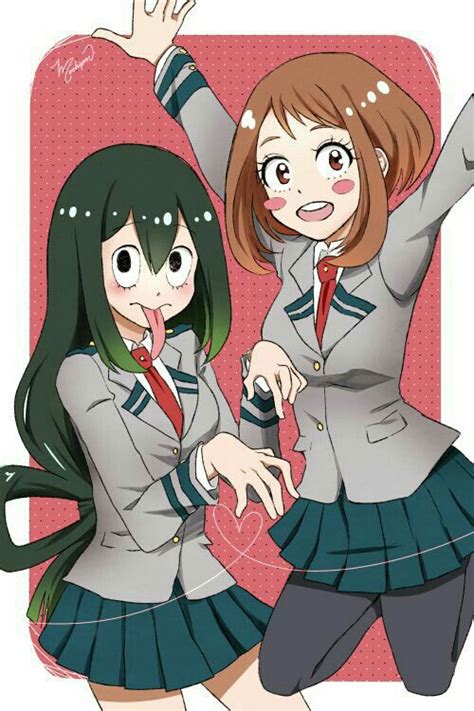 Tsuyu Ochako Ship Name Tsuyu Hero Asui Uraraka Academia Bnha Ships Ochako Tsuchako Ship Re