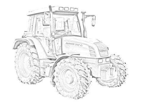 Traktor Trecker Fendt Malvorlage Claas Malvorlagen Tracteur Kleurplaten