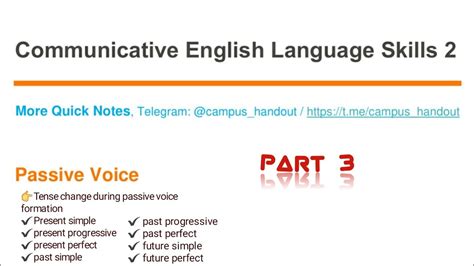 Communicative English Language Skills 2 Chapter 1 Part 3 Youtube