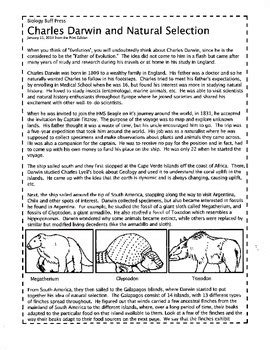 Display and distribute copies of darwin's natural selection worksheet. Biology Buff Teaching Resources | Teachers Pay Teachers