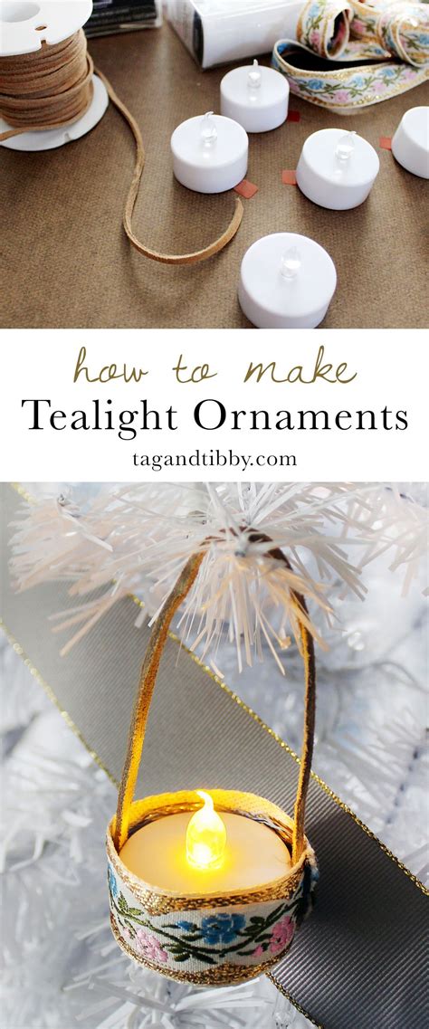 How To Make Mini Tealight Ornaments Tea Lights Tea Light Crafts